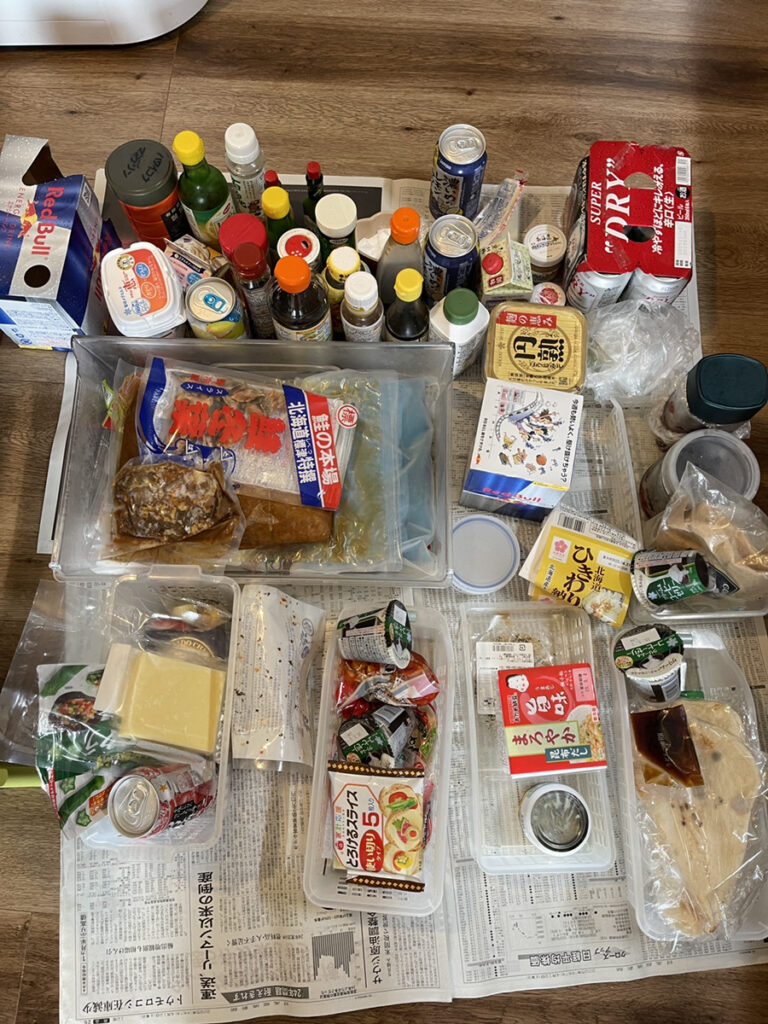 冷蔵庫内に眠っていた食材たち