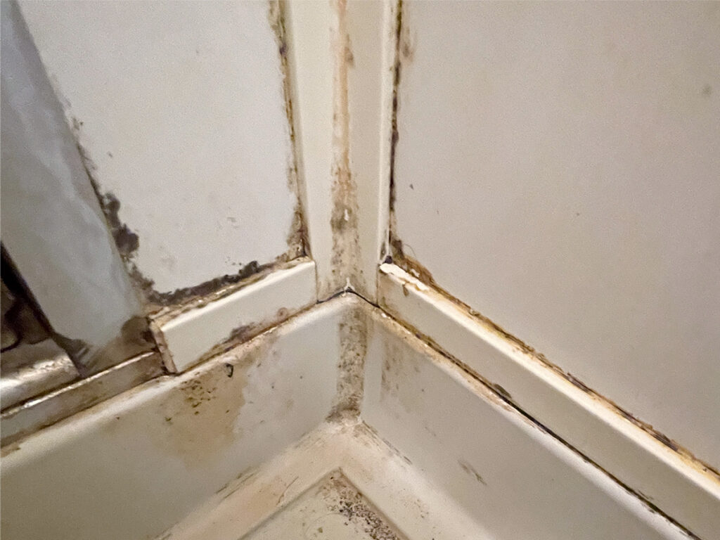 お風呂のドア クリーニングのbefore