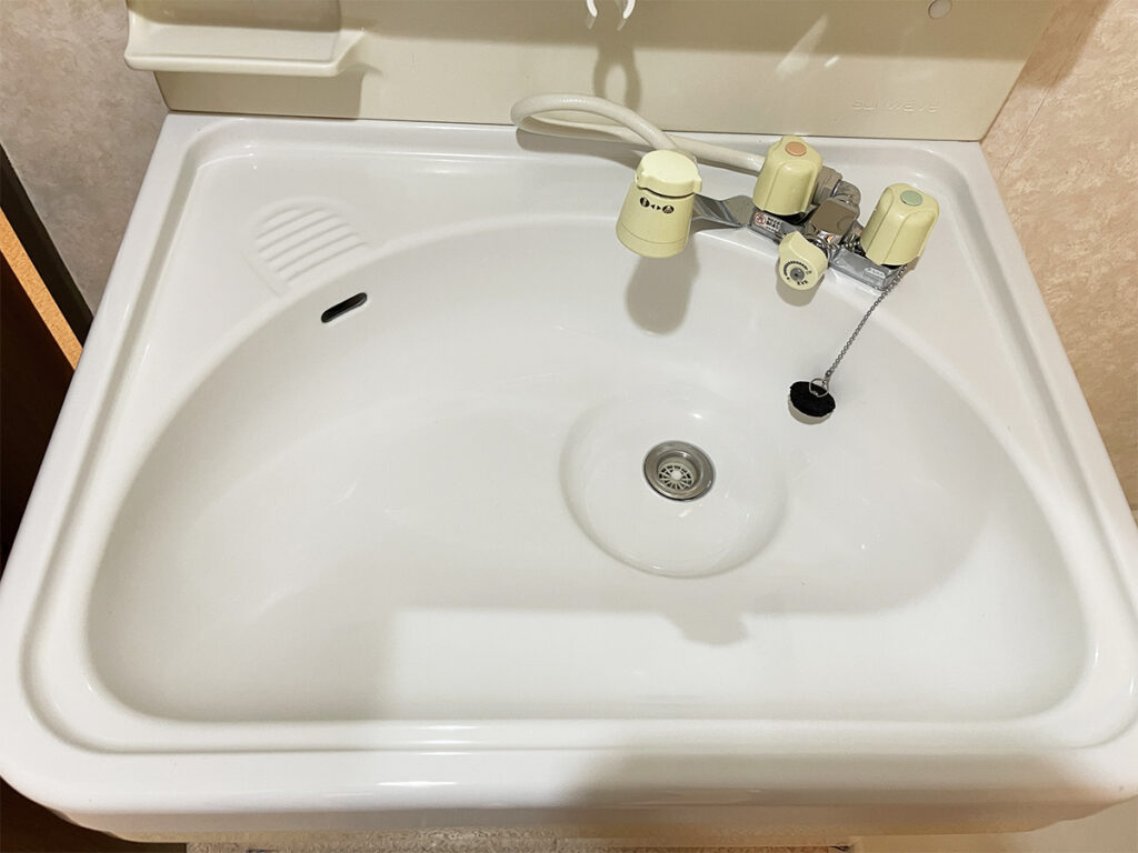 洗面台の掃除後