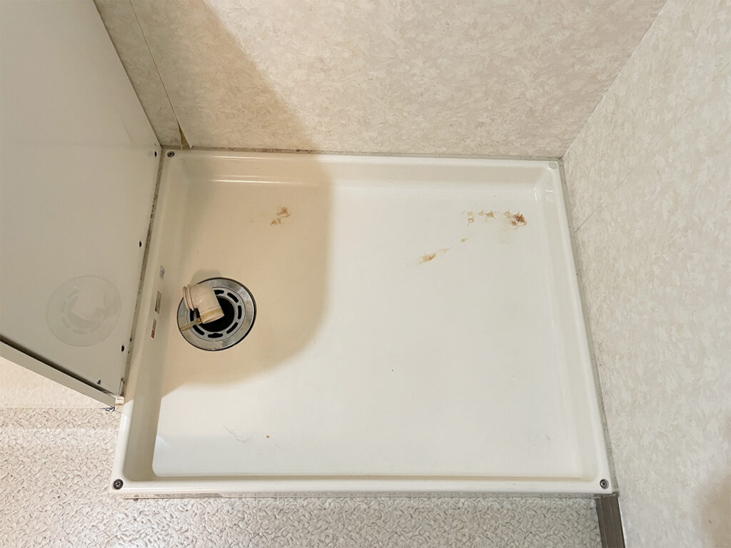 防水パンの掃除後